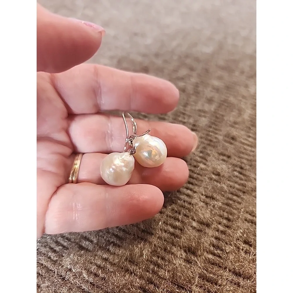 Sterling Silver Earrings 925  Honora Fresh‎ Water Pearls
